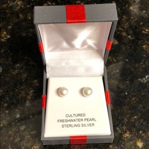 Pearl earrings